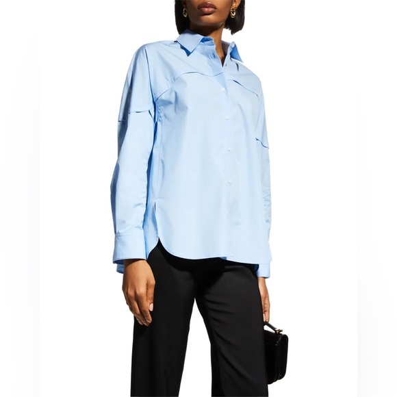 LOULOU STUDIO alnon button down blouse - Picture 3 of 6